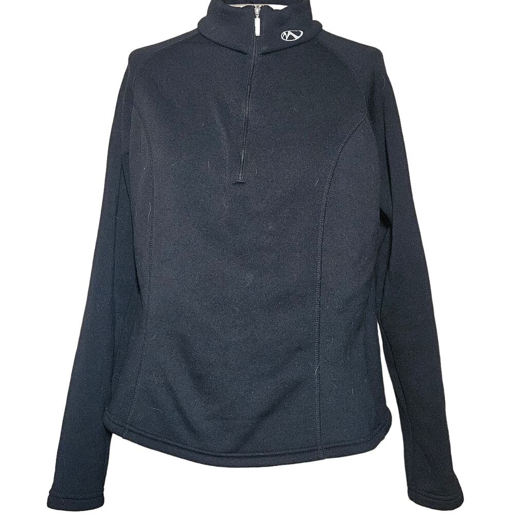 Marker Black Quarter Zip Fleece Size XL